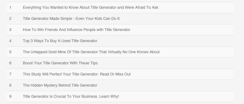 title generator example 1